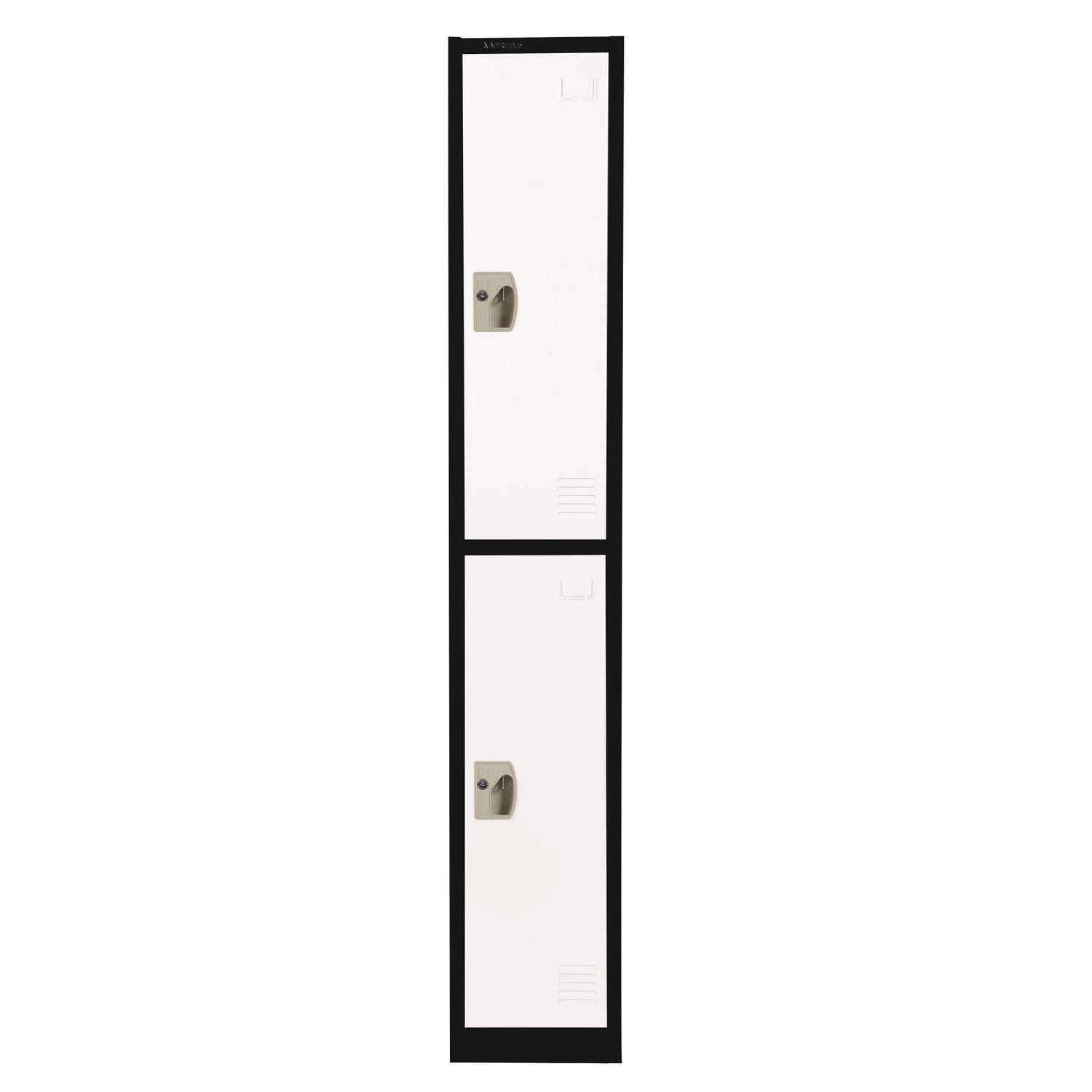 adiroffice-steel-storage-locker-2-compartment-12-x-12-x-72-black-body-white-doors-alhi629202bw_1